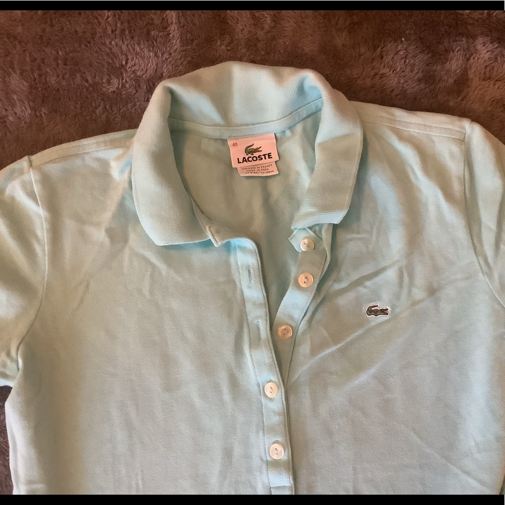 Teal Lacoste Polo